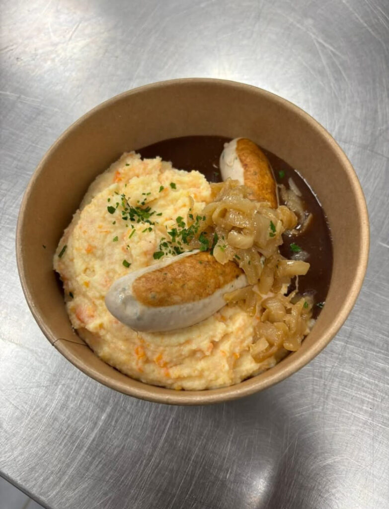 ricco traiteur purée saucisse paysanne