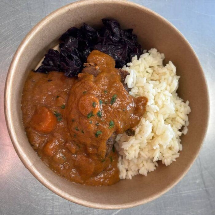 ricco traiteur paupiette de boeuf chou rouge riz pilaf