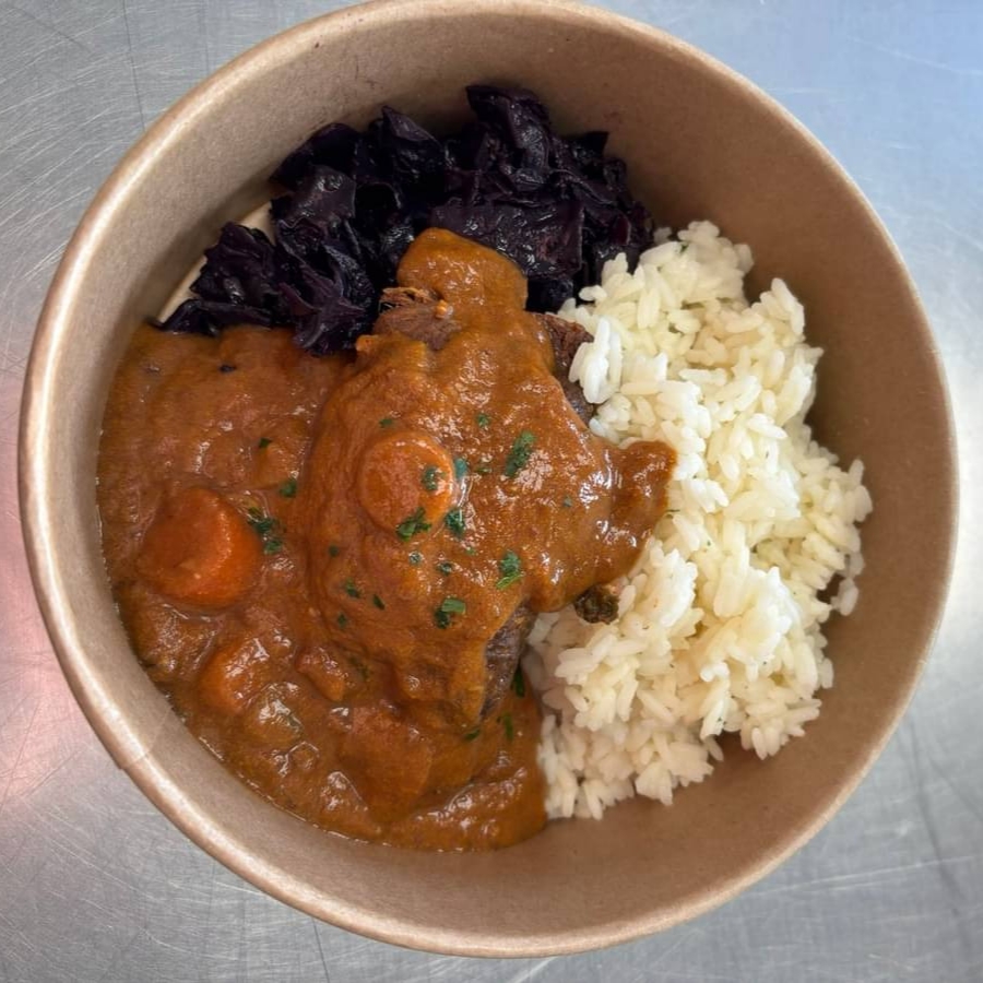 ricco traiteur paupiette de boeuf chou rouge riz pilaf